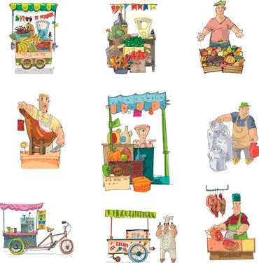 وکتور ماشین میوه وکتور قصاب وکتور قصابی وکتور لبنیاتی