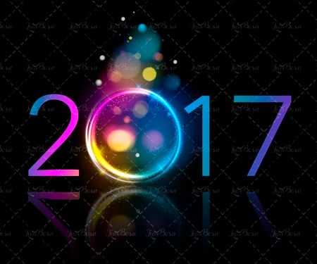 وکتور طرح سال جدید میلادی وکتور طرح سال 2017