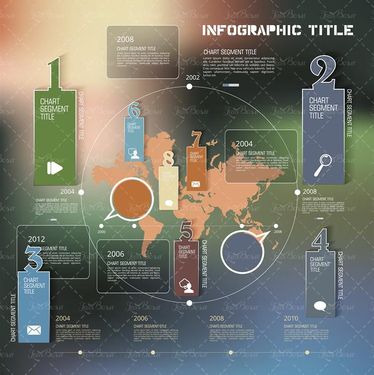 وکتور اینفوگرافی گرافیکی  وکتور اینفوگرافی رنگی 60