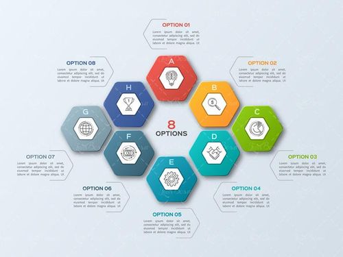 وکتور اینفوگرافی گرافیکی وکتور اینفوگرافی شش ظلعی1