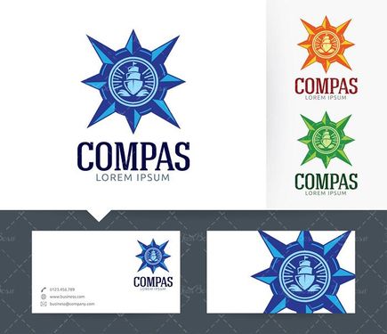 وکتور لوگو  کشتی وکتور لوگو دریانوردی وکتور لوگو ستاره ای