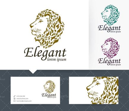 وکتور لوگو شیر وکتور سر شیر وکتور شیر یال دار