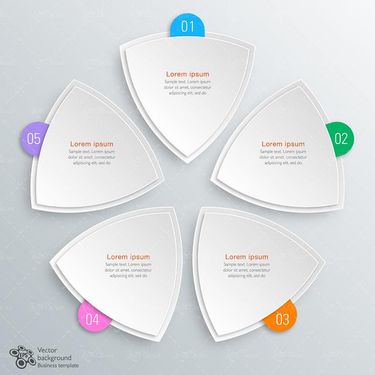 وکتور اینفوگرافی رنگی وکتور اینفوگرافی گرافیکی 01