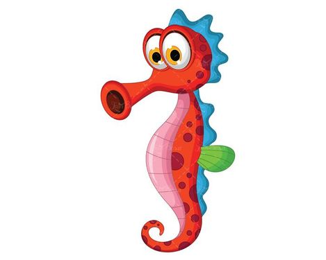 وکتور اسب دریایی وکتور جانوار دریایی وکتور نقاشی اسب دریایی