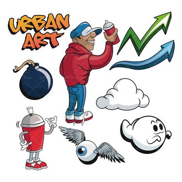 وکتور هنر نقاشی سطح شهر وکتور دیوار نویسی