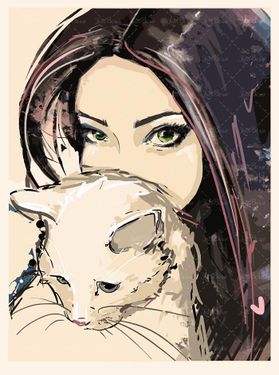 وکتور سالن آرایش وکتور چهره دختر وکتور مدل موی زن