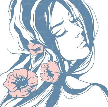 وکتور سالن آرایش وکتور چهره دختر وکتور مدل مو 3