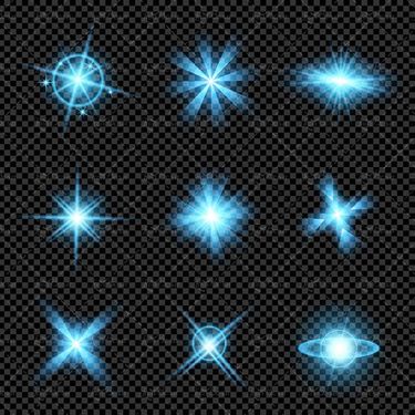 وکتور جلوه نور وکتور ستاره نور وکتور تابش نور 12