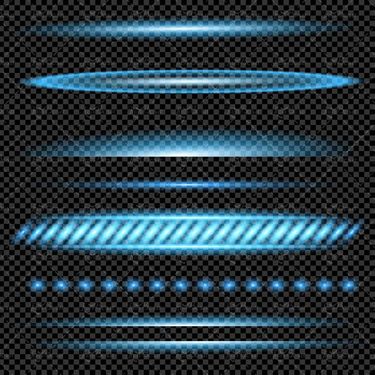 وکتور جلوه نور وکتور خط  نور وکتور تابش نور 18