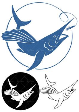 وکتور ماهیگیری وکتور ماهی وکتور قلاب ماهیگیری