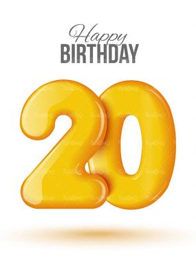 وکتور  اعداد رنگی وکتور عدد گرافیکی وکتور عدد بیست