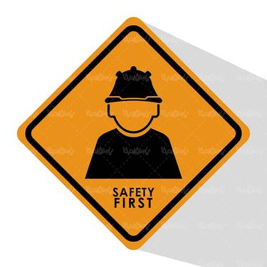 وکتور  اول ایمنی بعد کار  وکتور تجهیزات ایمنی