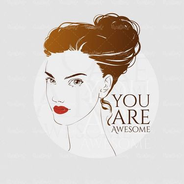 وکتور چهره زن وکتور مدل موی زن وکتور سالن زیبایی 1