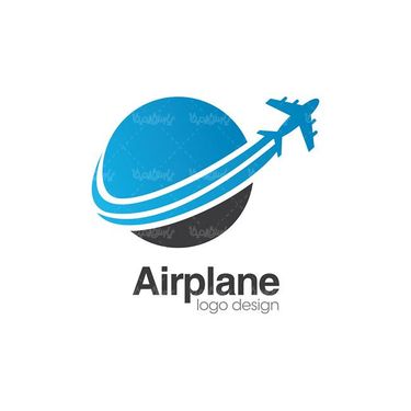 وکتور لوگو آژانس هواپیمایی وکتور لوگو هواپیما