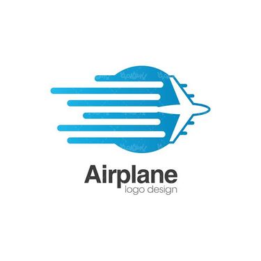 وکتور لوگو آژانس هواپیمایی وکتور لوگو هواپیما 5