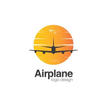 وکتور لوگو آژانس هواپیمایی وکتور لوگو هواپیما 6