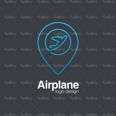 وکتور لوگو آژانس هواپیمایی وکتور لوگو هواپیما 8