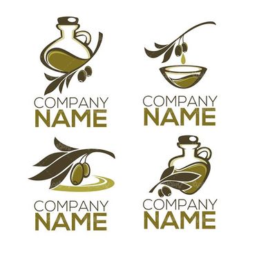 وکتور شاخه زیتون وکتور روغن زیتون وکتور شیشه روغن