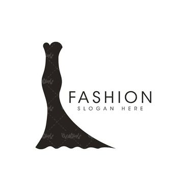 وکتور لباس مجلسی وکتور پوشاک زنانه وکتور لوگو مد لباس5