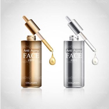 وکتور لوازم آرایش وکتورقطره ضد چروک