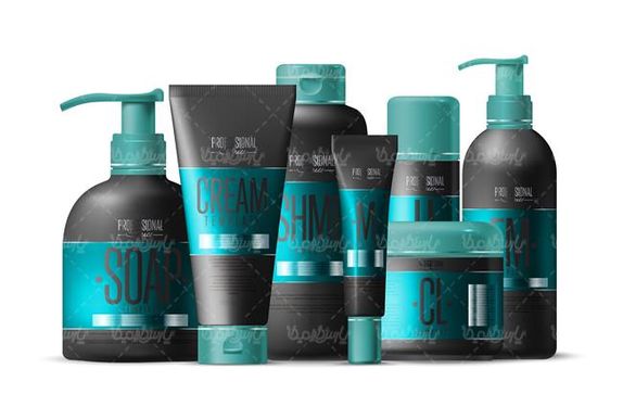 وکتور لوازم آرایشی وکتور کرم مرطوب کننده وکتور ژل مو