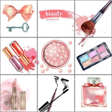 وکتور لوازم آرایشی وکتور کرم  سفید کننده وکتور رژلب