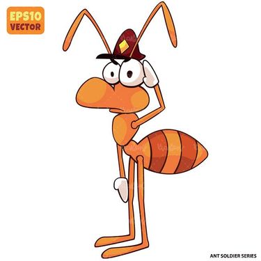 وکتور نقاشی کودکانه وکتور مورچه وکتور حشرات