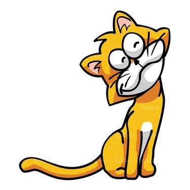 وکتور نقاشی کودکانه وکتور گربه وکتور حیوان اهلی