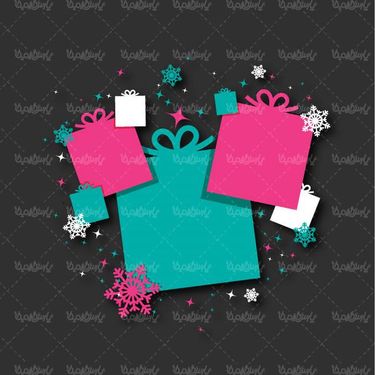 وکتور جعبه کادو وکتور جعبه هدیه گرافیکی 23