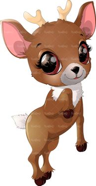 وکتور نقاشی کودکانه وکتور آهو وکتور باغ وحش