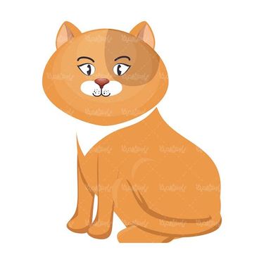 وکتور نقاشی کودکانه وکتور گربه وکتور حیوان اهلی 1