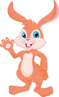 وکتور نقاشی کودکانه وکتور خرگوش وکتور حیوان سریع