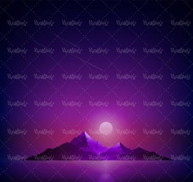 وکتور کوه وکتور ماه وکتور کوهستان وکتور نور ماه