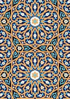 وکتور کاشی کاری وکتور تذهیب وکتور طرح کاشی  اسلیمی23