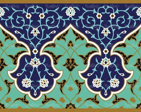 وکتور کاشی کاری وکتور تذهیب وکتور طرح کاشی  اسلیمی28