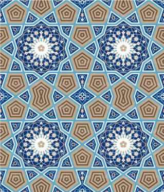 وکتور کاشی کاری وکتور تذهیب وکتور طرح کاشی  اسلیمی31