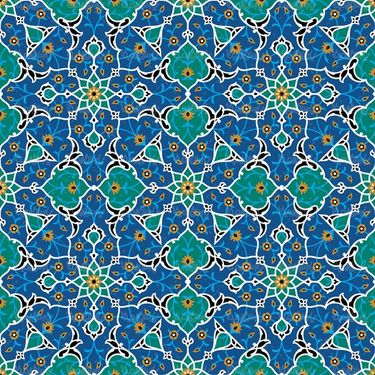 وکتور کاشی کاری وکتور تذهیب وکتور طرح کاشی  اسلیمی32