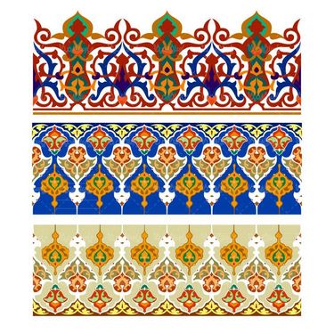 وکتور کاشی کاری وکتور تذهیب وکتور طرح کاشی اسلامی11