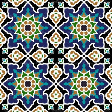 وکتور کاشی کاری وکتور تذهیب وکتور طرح کاشی اسلیمی39