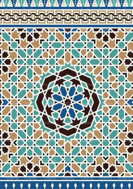 وکتور کاشی کاری وکتور تذهیب وکتور طرح کاشی اسلیمی51