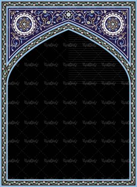 وکتور کاشی کاری وکتور تذهیب وکتور طرح محراب