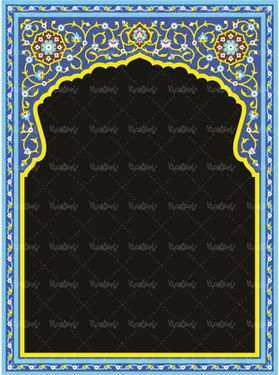 وکتور کاشی کاری وکتور تذهیب وکتور طرح محراب 3