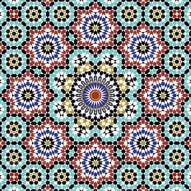 وکتور کاشی کاری وکتور تذهیب وکتور طرح کاشی اسلیمی1