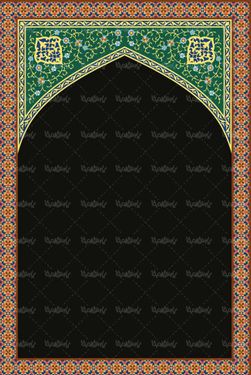 وکتور کاشی کاری وکتور تذهیب وکتور طرح محراب5