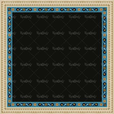 وکتور کاشی کاری وکتور تذهیب وکتور طرح کاشی اسلیمی8