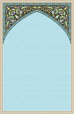 وکتور کاشی کاری وکتور تذهیب وکتور طرح محراب 8