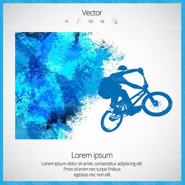 وکتور دوچرخه سواری وکتور پرش با دوچرخه6