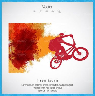 وکتور دوچرخه سواری وکتور پرش با دوچرخه7