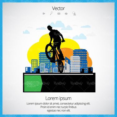 وکتور دوچرخه سواری وکتور پرش با دوچرخه12