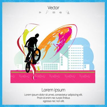 وکتور دوچرخه سواری وکتور پرش با دوچرخه13